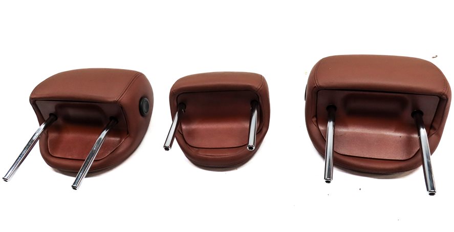 Thumbnail 6: 2008 PORSCHE CAYENNE (955) REAR LEFT CENTER RIGHT SEAT HEADREST SET/3 (Chestnut)