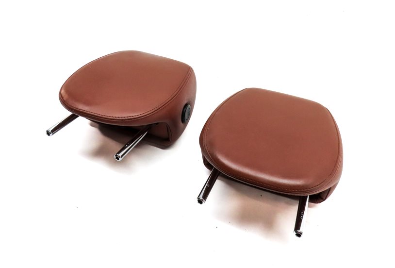08 CAYENNE 955 FRONT LEFT DRIVER & RIGHT PASSENGER SEAT HEADREST SET/2(Chestnut)