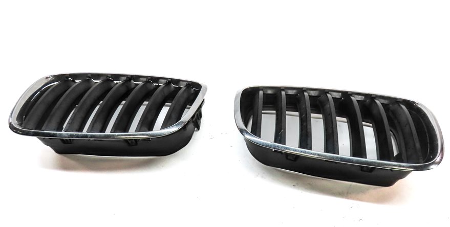 Thumbnail 4: 07-14 BMW X5 X6 X5M X6M ///M E70 E71 FRONT LEFT RIGHT GRILLE AIR VENT SET BLACK