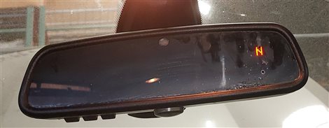 Thumbnail 2: 04-15 M3 X1 X3 X5 X5M X6 X6M E90 E83 E84 E70 E71 REARVIEW MIRROR COMPASS (Black)