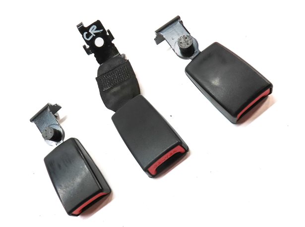 Thumbnail 3: 2012 BMW X5 (E70) REAR 2ND ROW LEFT CENTER RIGHT SEATBELT BUCKLE RECIEVER SET/3