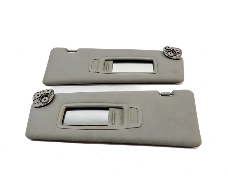 Thumbnail 4: 07-13 BMW X5 X5M (E70) FRONT LEFT & RIGHT SUN VISOR SUNVISOR SHADE SET 2 (Gray)