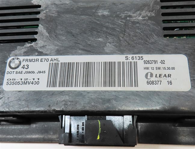 Thumbnail 5: 07-14 BMW X5 X5M X6 X6M (E70 E71) FRM3 FRM III AHL BCM BODY LIGHT CONTROL MODULE