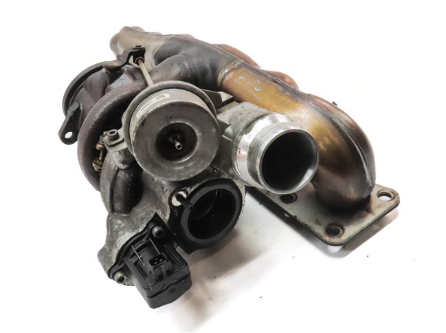 Thumbnail 3: 2011-2014 BMW X5 X6 (E70 E71) 3.0L N55 TURBO ENGINE TURBOCHARGER w/ MANIFOLD