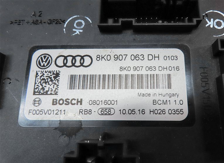 Thumbnail 15: 14-17 AUDI SQ5 (B8 8R) 3.0L SUPERCHARGED ENGINE ECM IMMOBILIZER MODULE KEY SET