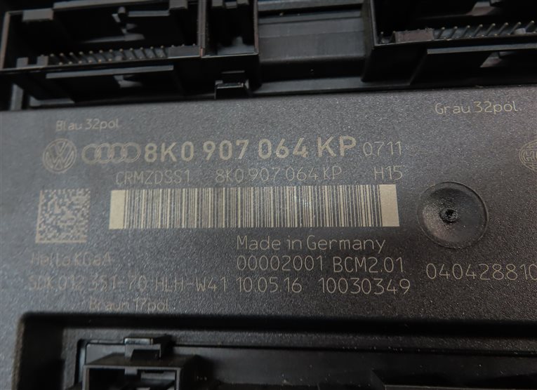 Thumbnail 16: 14-17 AUDI SQ5 (B8 8R) 3.0L SUPERCHARGED ENGINE ECM IMMOBILIZER MODULE KEY SET