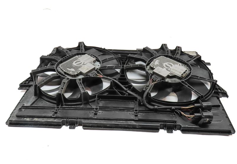 Thumbnail 5: 12-18 AUDI A6 A7 (C7) 3.0L SUPERCHARGED ENGINE RADIATOR COOLING FAN w/ SHROUD