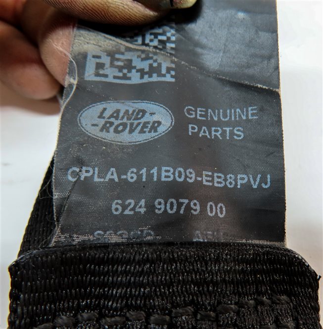 Thumbnail 5: 2014-2016 RANGE ROVER SPORT (L494) FRONT LEFT DRIVER SEATBELT RETRACTOR (Black)