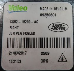 Thumbnail 6: 2013-2017 RANGE ROVER SPORT (L494) FRONT RIGHT PASSENGER LED FOGLIGHT LIGHT LAMP