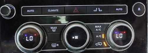 Thumbnail 2: 16 RANGE ROVER SPORT (L494) FRONT CENTER HEAT AIR AC HVAC CLIMATE CONTROL PANEL