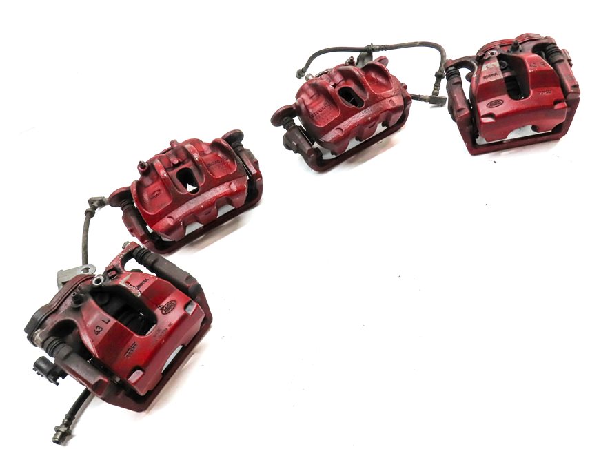 Thumbnail 3: 10-17 LR4 DISCOVERY RANGE ROVER SPORT FRONT & REAR BRAKE CALIPER SET (RED)