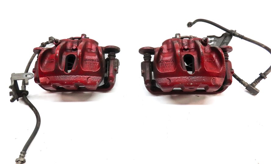 Thumbnail 4: 10-17 LR4 DISCOVERY RANGE ROVER SPORT FRONT & REAR BRAKE CALIPER SET (RED)