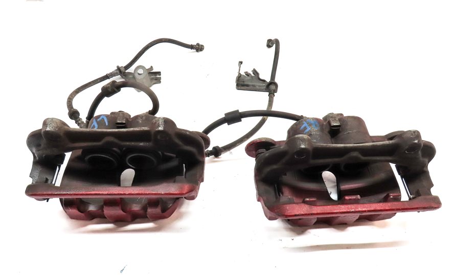 Thumbnail 7: 10-17 LR4 DISCOVERY RANGE ROVER SPORT FRONT & REAR BRAKE CALIPER SET (RED)