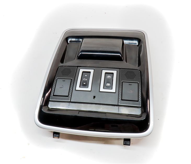 Thumbnail 2: 2016 RANGE ROVER SPORT (L494) FRONT DOME LIGHT LAMP w/SUNROOF SWITCHES (Black)