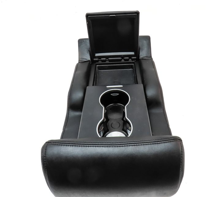 Thumbnail 6: 13-15 RANGE ROVER L405 REAR CENTER SEAT BACK CONSOLE CUPHOLDER ARMREST (Ebony)
