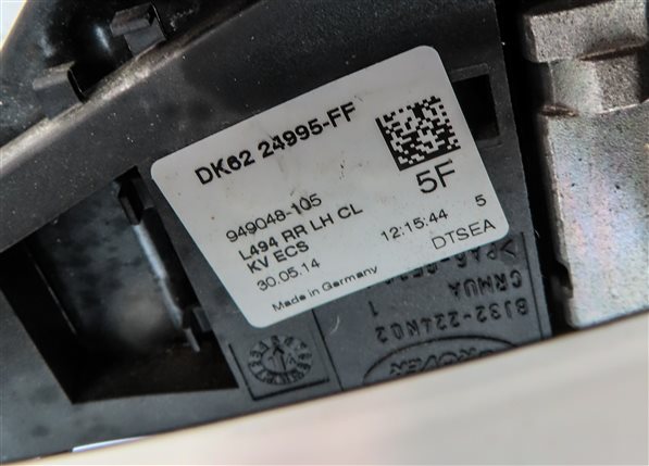 Thumbnail 6: 12-17 RANGE ROVER EVOQUE L494 L405 L538 REAR LEFT PASSIVE DOOR HANDLE (White)