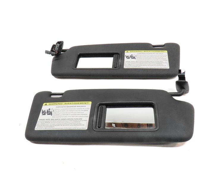Thumbnail 4: 2013-2016 AUDI Q5 SQ5 (B8 8R) FRONT LEFT & RIGHT SUNVISOR SUN SHADE SET(Black)