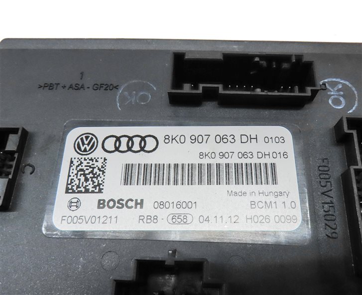 Thumbnail 15: 2013 AUDI Q5 (B8 8R) 2.0L CPMA TURBO ENGINE ECM BCM IMMOBILIZER MODULE KEY SET
