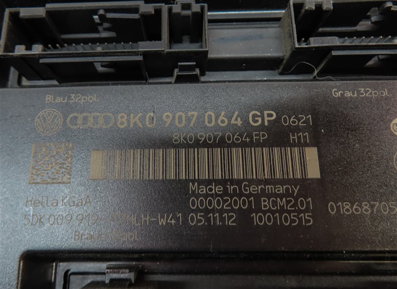 Thumbnail 16: 2013 AUDI Q5 (B8 8R) 2.0L CPMA TURBO ENGINE ECM BCM IMMOBILIZER MODULE KEY SET