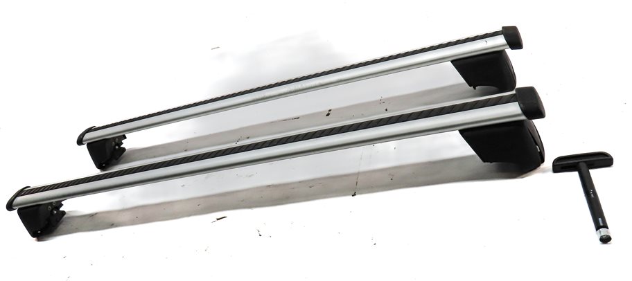 Thumbnail 2: 2013 AUDI Q5 (B8 8R) FRONT & REAR ROOF RACK LUGGAGE CARGO RACK SET w/ KEY TOOL