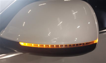 Thumbnail 2: 09-14 AUDI Q5 (8R) LEFT P-FOLD HEAT AUTODIM MEMORY DOOR MIRROR w/ LIGHT (White)