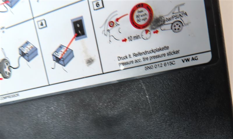 Thumbnail 5: 2016 PORSCHE CAYENNE (958) EMERGENCY SPARE TIRE AIR COMPRESSOR PUMP MOTOR