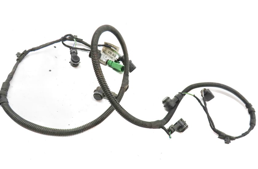 2016 PORSCHE CAYENNE (958) REAR PDC PARK DISTANCE SENSOR SET w/ HARNESS (Black)