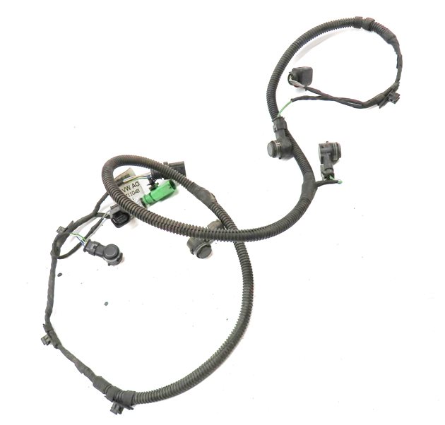 Thumbnail 4: 2016 PORSCHE CAYENNE (958) REAR PDC PARK DISTANCE SENSOR SET w/ HARNESS (Black)
