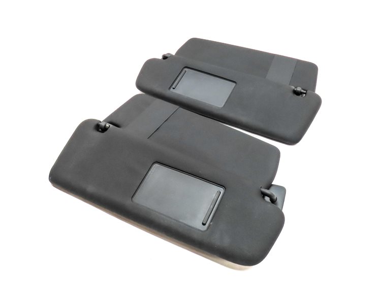 15-18 PORSCHE CAYENNE (958) FRONT LEFT & RIGHT SUNVISOR SUN VISOR SET (Black)