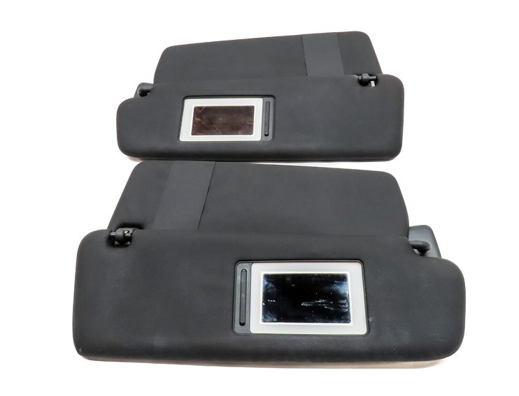 Thumbnail 4: 15-18 PORSCHE CAYENNE (958) FRONT LEFT & RIGHT SUNVISOR SUN VISOR SET (Black)