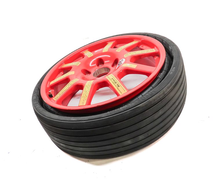 Thumbnail 2: 20123-2018 PORSCHE CAYENNE (958) 18x6.5 ALUMINUM ALLOY WHEEL SPARE TIRE (RED)