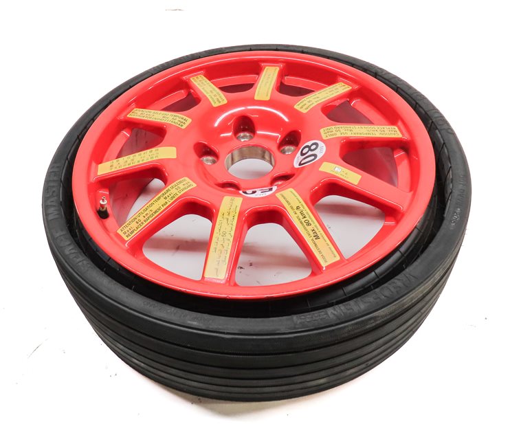 Thumbnail 4: 20123-2018 PORSCHE CAYENNE (958) 18x6.5 ALUMINUM ALLOY WHEEL SPARE TIRE (RED)