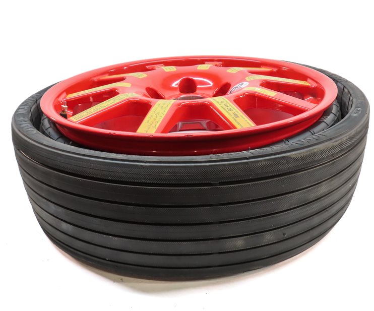 Thumbnail 5: 20123-2018 PORSCHE CAYENNE (958) 18x6.5 ALUMINUM ALLOY WHEEL SPARE TIRE (RED)