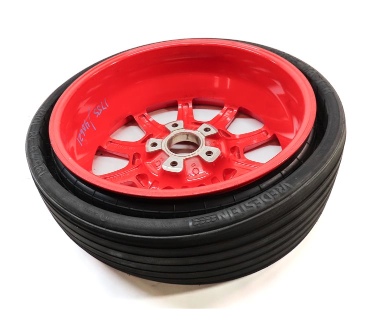 Thumbnail 6: 20123-2018 PORSCHE CAYENNE (958) 18x6.5 ALUMINUM ALLOY WHEEL SPARE TIRE (RED)