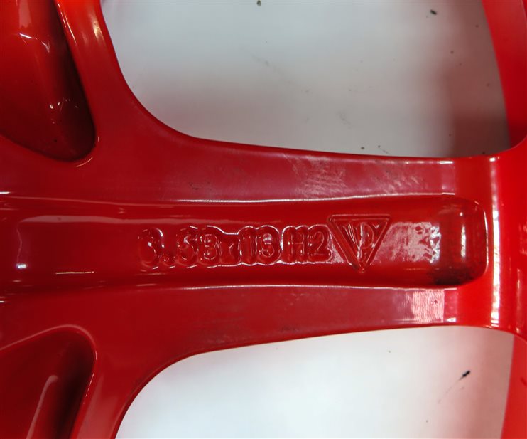 Thumbnail 8: 20123-2018 PORSCHE CAYENNE (958) 18x6.5 ALUMINUM ALLOY WHEEL SPARE TIRE (RED)