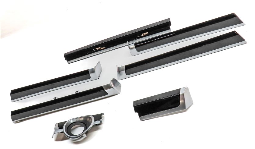 Thumbnail 2: 2016 PORSCHE CAYENNE (958) DASH DOOR INTERIOR TRIM PANEL SET (PIANO BLACK)