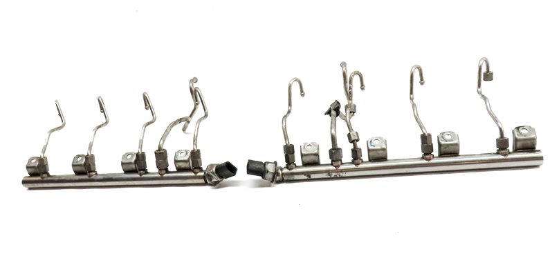 Thumbnail 2: 2009 BMW X6 (E71) 4.4L (N63) LEFT & RIGHT ENGINE FUEL RAIL SET w/LINES
