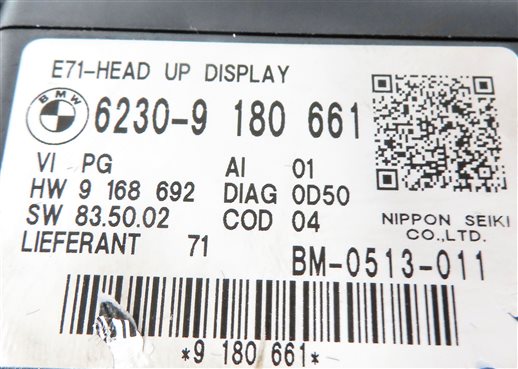 Thumbnail 7: 2008-2014 BMW X6 X6M (E71) HUD HEADS UP DISPLAY PROJECTOR