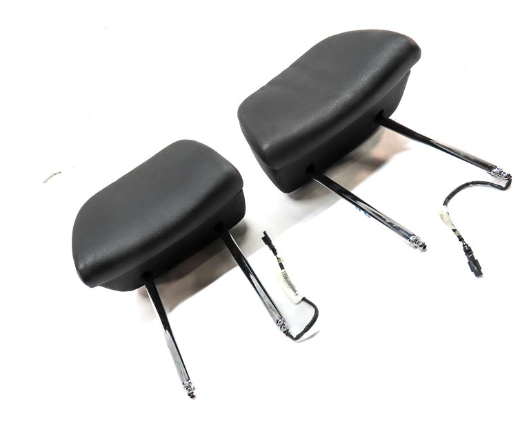 Thumbnail 3: 2008-2011 BMW X5 X6 E70 E71 FRONT LEFT & RIGHT SEAT HEADREST SET/2 (Black)