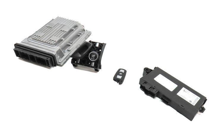 08-13 BMW X5 X6 (E70 E71) 4.4L N63 ENGINE DME CAS 3 IMMOBILIZER MODULE KEY SET