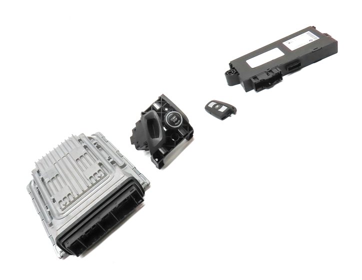 Thumbnail 3: 08-13 BMW X5 X6 (E70 E71) 4.4L N63 ENGINE DME CAS 3 IMMOBILIZER MODULE KEY SET