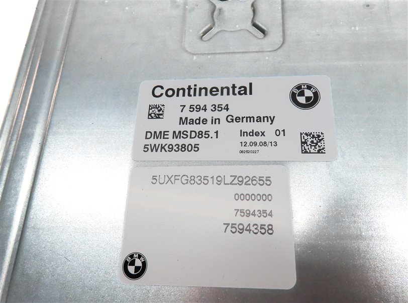 Thumbnail 9: 08-13 BMW X5 X6 (E70 E71) 4.4L N63 ENGINE DME CAS 3 IMMOBILIZER MODULE KEY SET