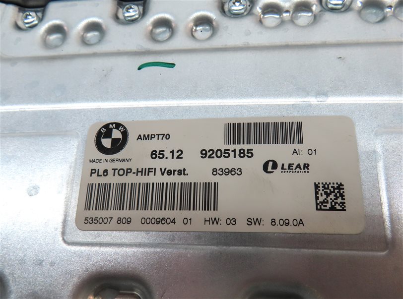 Thumbnail 5: 2009 BMW X6 (E71) RADIO STEREO AUDIO SOUND SYSTEM AMP AMPLIFIER
