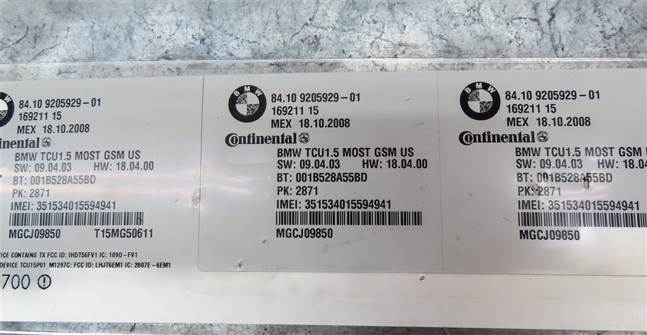 Thumbnail 5: 08-16 BMW 535i 750i 760i X5 X6 Z4 (E60 F01 E70 E71 E89) BLUETOOTH COMBOX MODULE