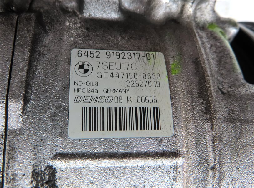 Thumbnail 7: 2008-2014 BMW X5 X6 X6M (E70 E71) 4.4L TWIN TURBO A/C AIR COMPRESSOR PUMP MOTOR