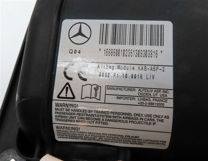 Thumbnail 6: 12-19 MERCEDES GL350 GL450 GL550 ML350 ML550 GLE (W166 X166) DRIVER KNEE AIRBAG