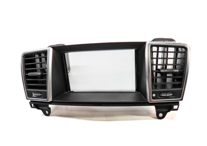 Thumbnail 2: 13 MERCEDES ML350 (W166) FRONT CENTER SCREEN TRIM DUAL HEAT AIR AC VENT (Black)