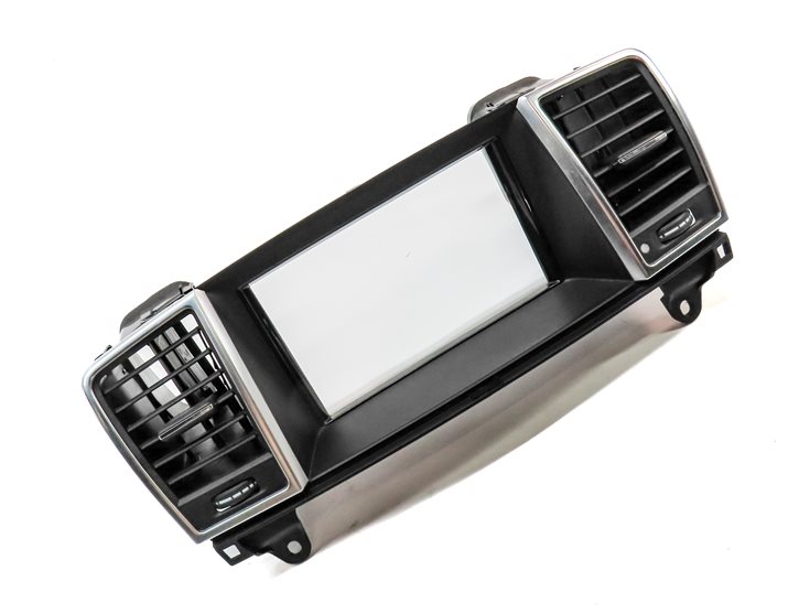 Thumbnail 3: 13 MERCEDES ML350 (W166) FRONT CENTER SCREEN TRIM DUAL HEAT AIR AC VENT (Black)