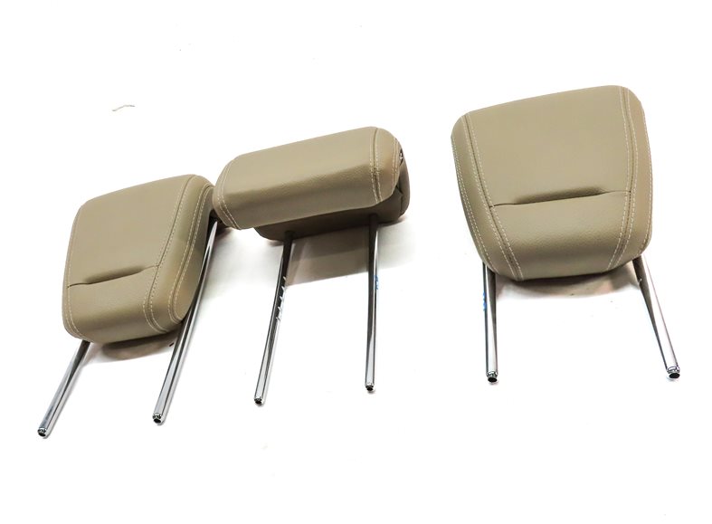 Thumbnail 2: 12-15 MERCEDES ML-CLASS (W166) REAR LEFT CENTER RIGHT SEAT HEADREST SET (BEIGE)