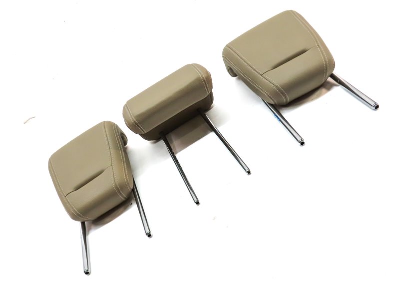 Thumbnail 3: 12-15 MERCEDES ML-CLASS (W166) REAR LEFT CENTER RIGHT SEAT HEADREST SET (BEIGE)